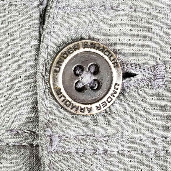 Under Armour UA Golf Pants Mens Size 40x32 Gray Loose Flat Front Chino - Picture 6 of 9